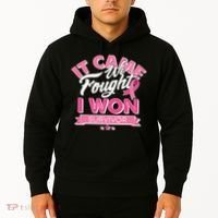 It Came We Fought I Won Breast Cancer Survivor Hoodie thumb 2