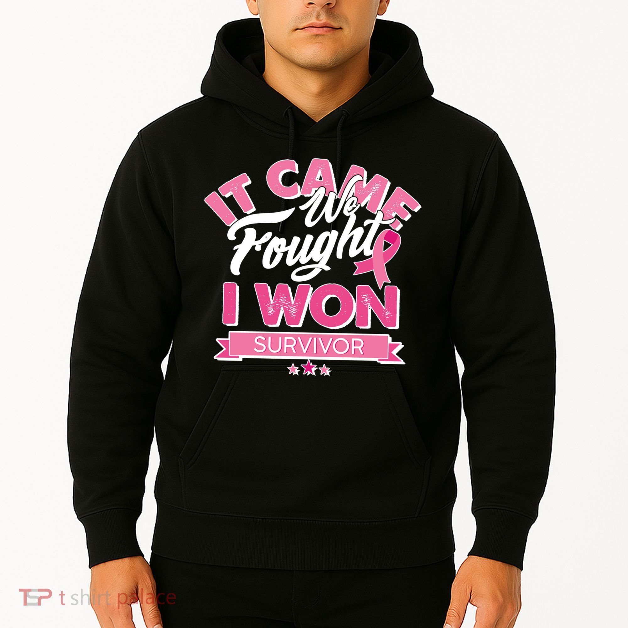 It Came We Fought I Won Breast Cancer Survivor Hoodie