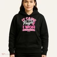It Came We Fought I Won Breast Cancer Survivor Hoodie thumb 5