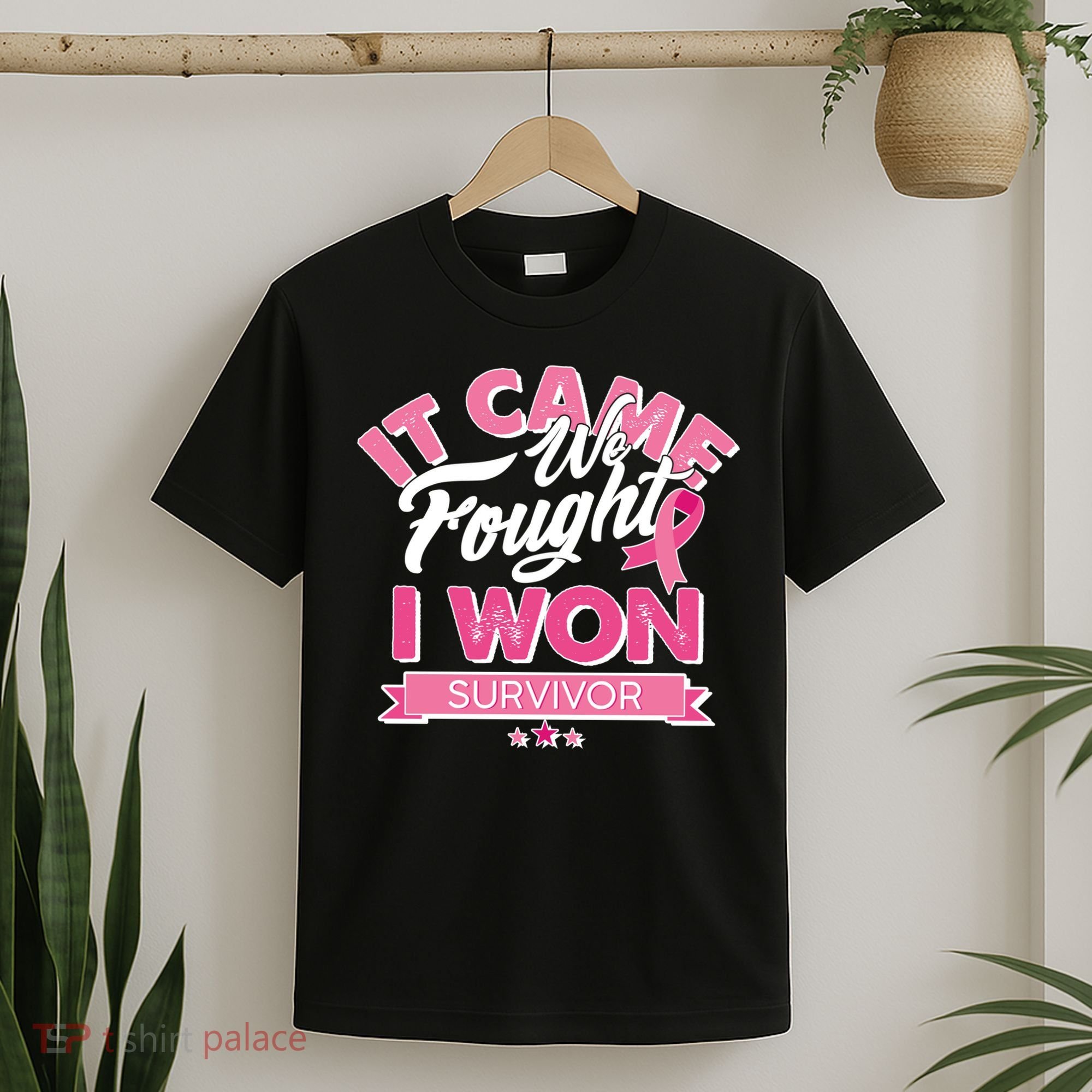 It Came We Fought I Won Breast Cancer Survivor T-Shirt