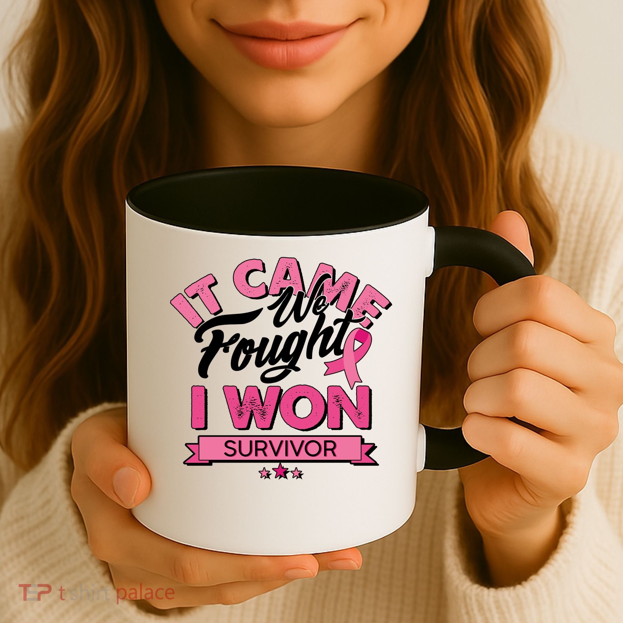 It Came We Fought I Won Breast Cancer Survivor Coffee Mug