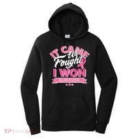It Came We Fought I Won Breast Cancer Survivor Women's Hoodie thumb 0