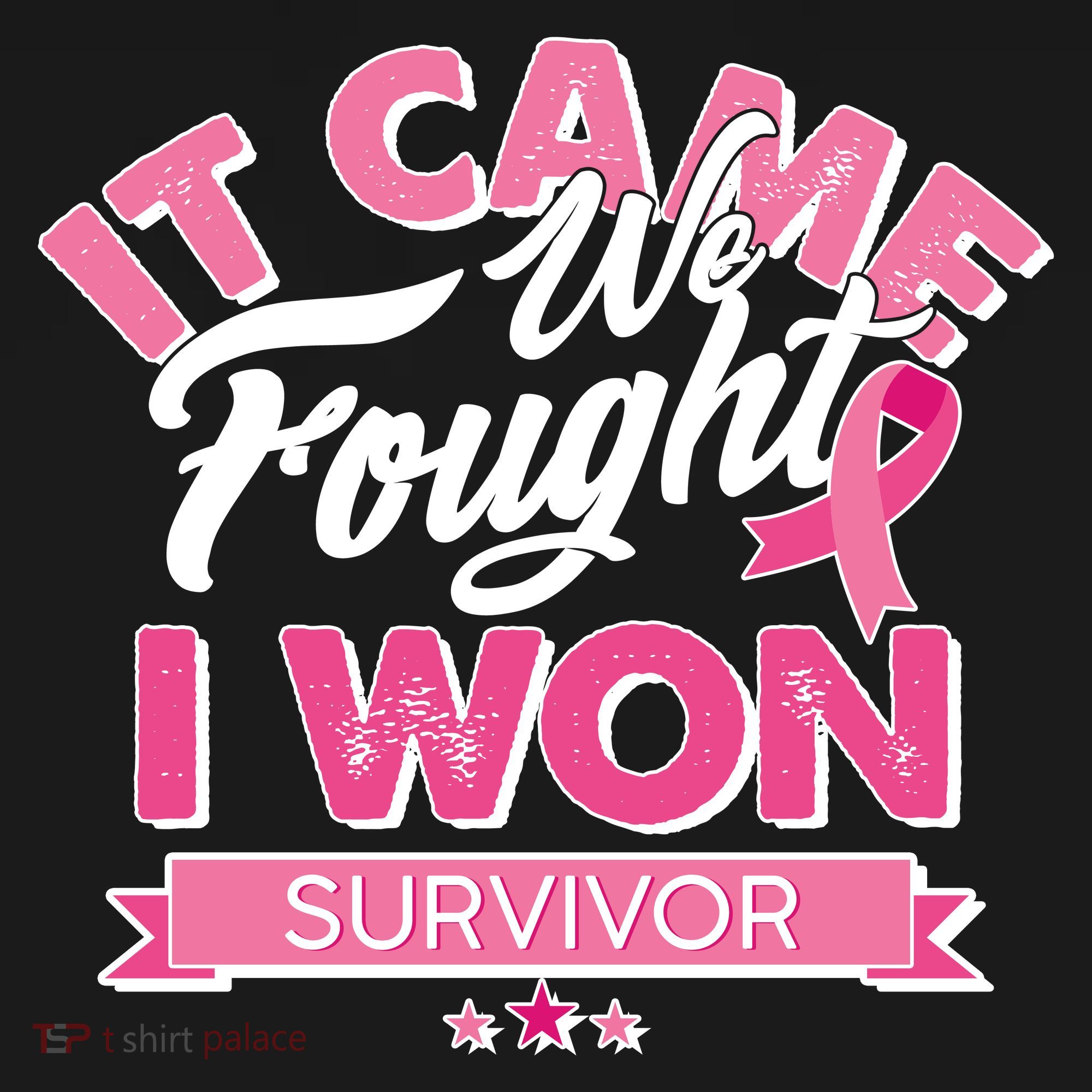 It Came We Fought I Won Breast Cancer Survivor Mousepad