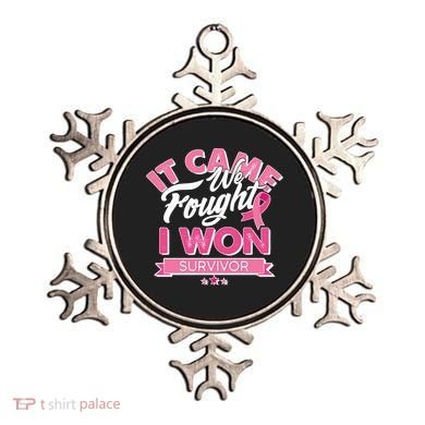 It Came We Fought I Won Breast Cancer Survivor Ornament