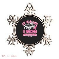 It Came We Fought I Won Breast Cancer Survivor Ornament thumb 0