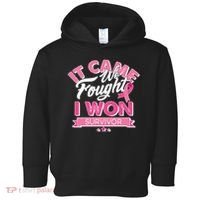 It Came We Fought I Won Breast Cancer Survivor Toddler Hoodie thumb 0