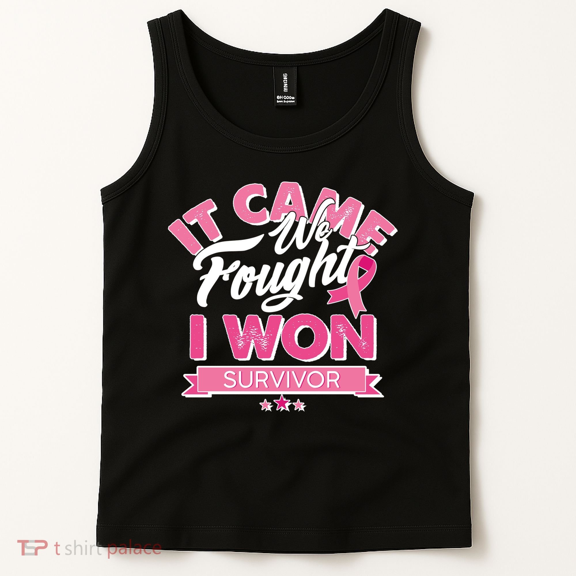 It Came We Fought I Won Breast Cancer Survivor Tank Top