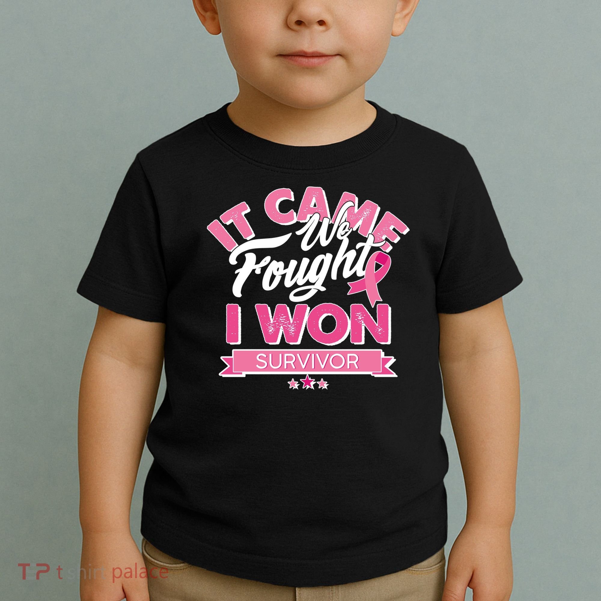 It Came We Fought I Won Breast Cancer Survivor Toddler T-Shirt