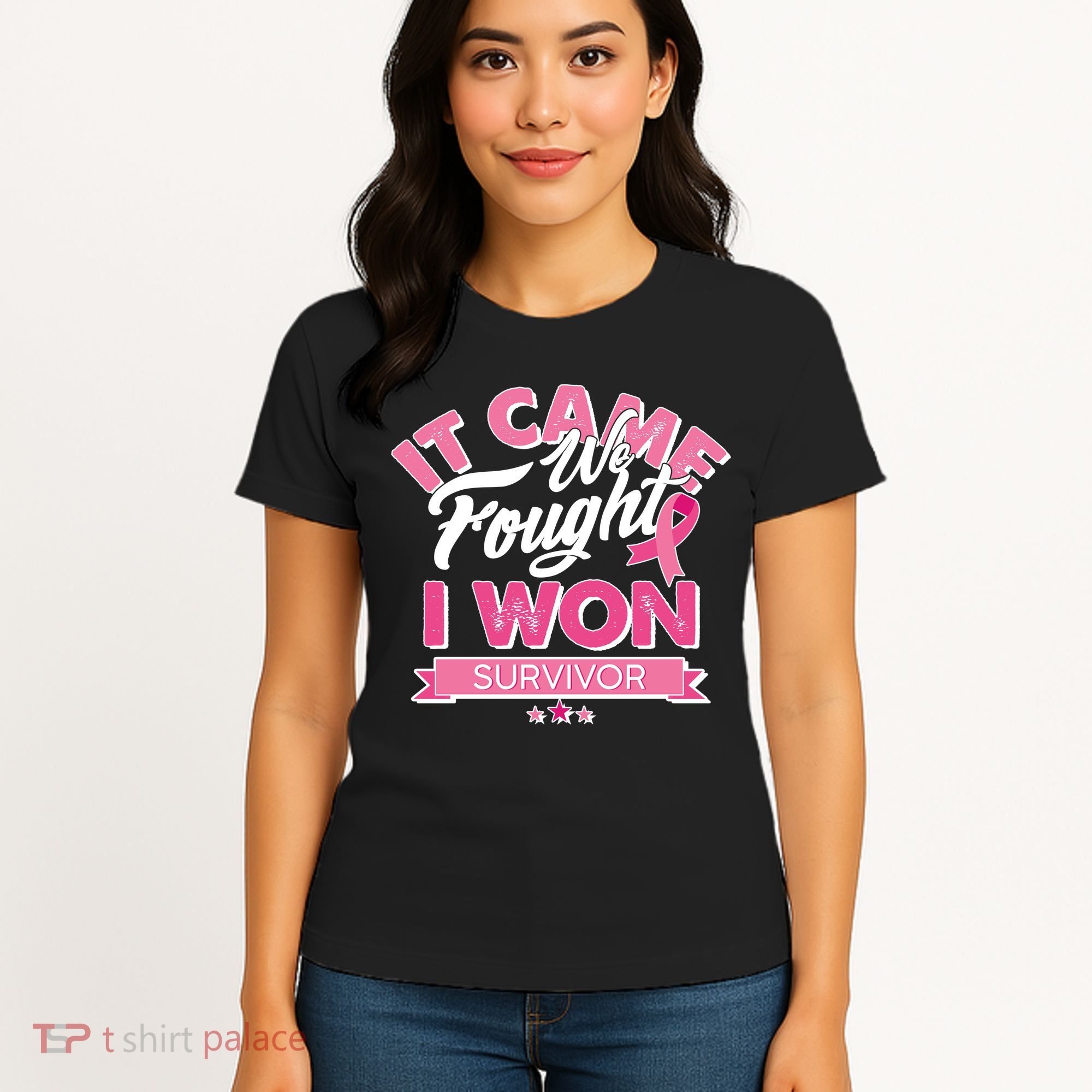It Came We Fought I Won Breast Cancer Survivor Women's T-Shirt