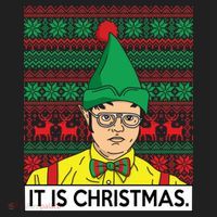 It Is Christmas Ugly Christmas Sweater Funny Women's Sweatshirt thumb 2