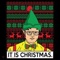 It Is Christmas Ugly Christmas Sweater Funny Long Sleeve Shirt thumb 2