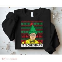 It Is Christmas Ugly Christmas Sweater Funny Sweatshirt thumb 2