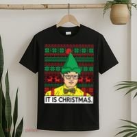 It Is Christmas Ugly Christmas Sweater Funny T-Shirt thumb 2