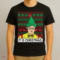 It Is Christmas Ugly Christmas Sweater Funny T-Shirt thumb 3
