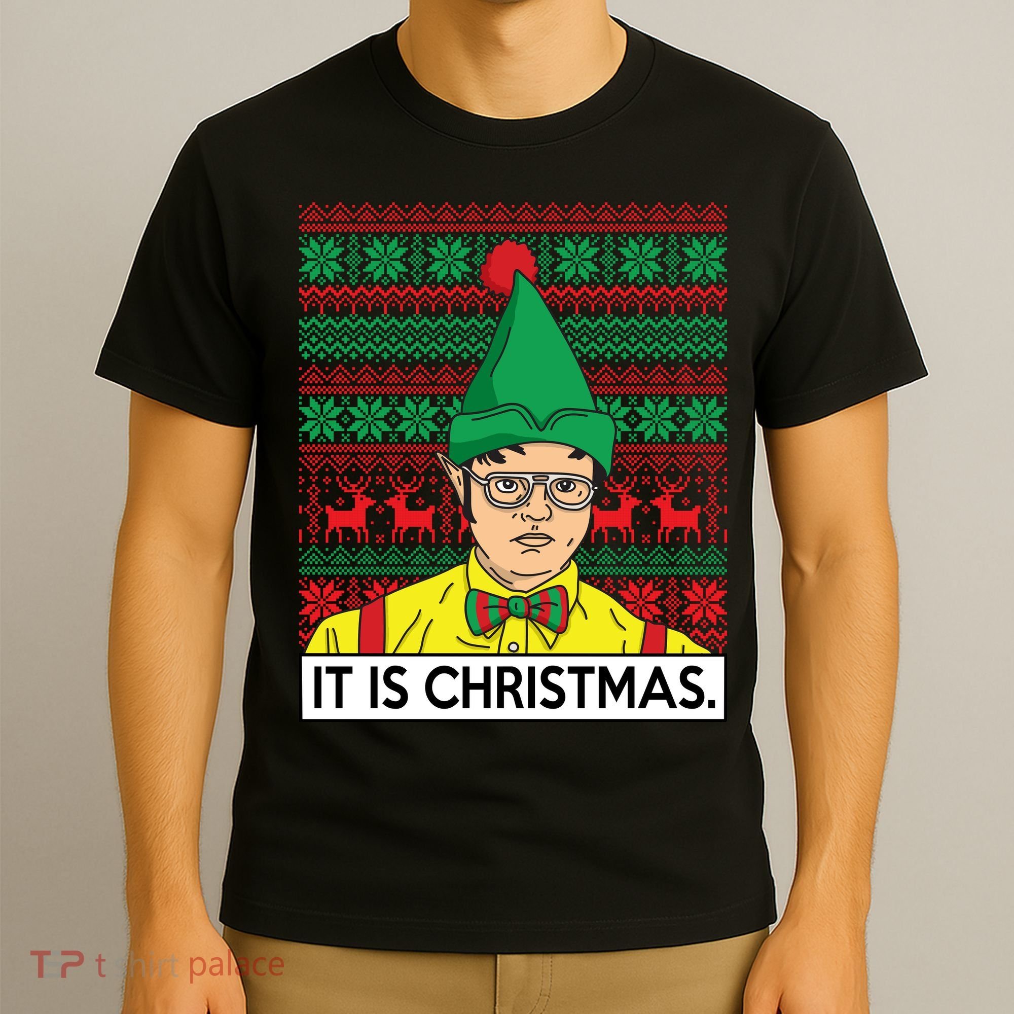 It Is Christmas Ugly Christmas Sweater Funny T-Shirt