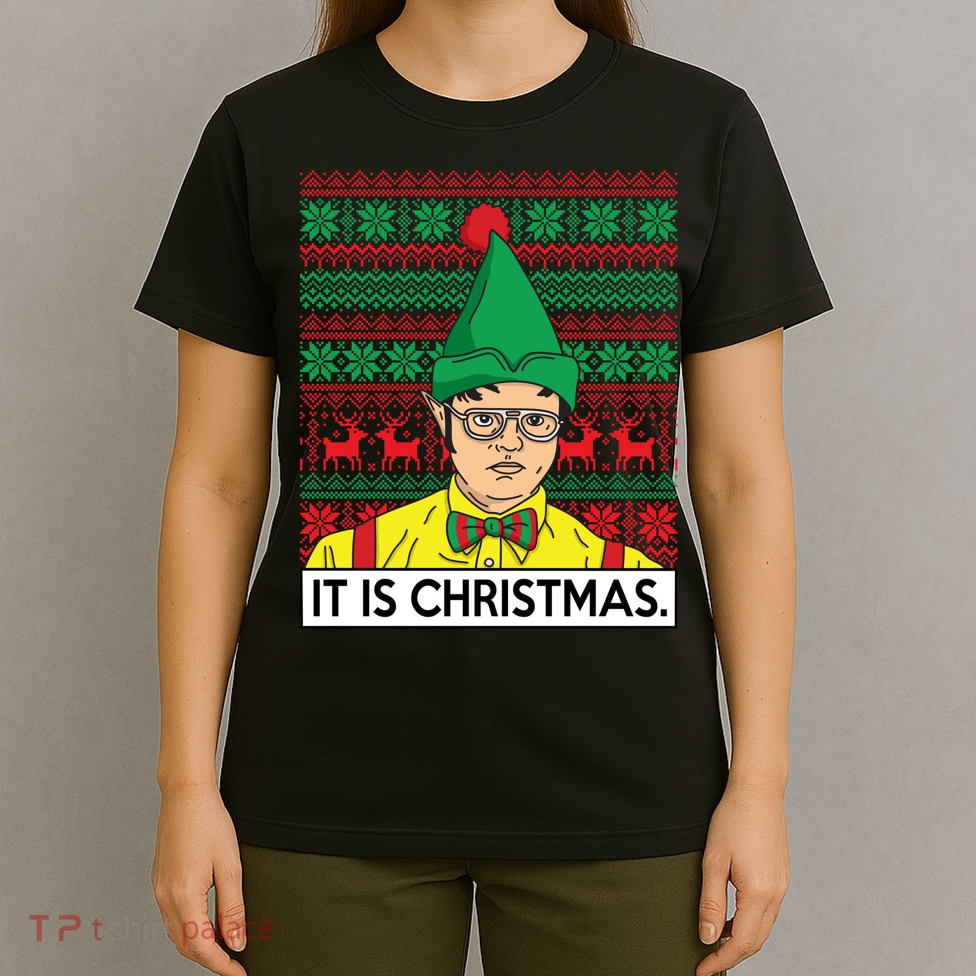 It Is Christmas Ugly Christmas Sweater Funny T-Shirt