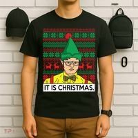 It Is Christmas Ugly Christmas Sweater Funny T-Shirt thumb 6