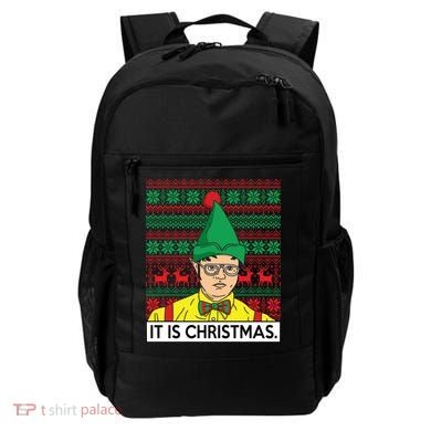 It Is Christmas Ugly Christmas Sweater Funny Backpack