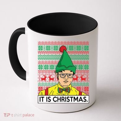 It Is Christmas Ugly Christmas Sweater Funny Coffee Mug