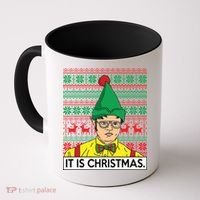 It Is Christmas Ugly Christmas Sweater Funny Coffee Mug thumb 0