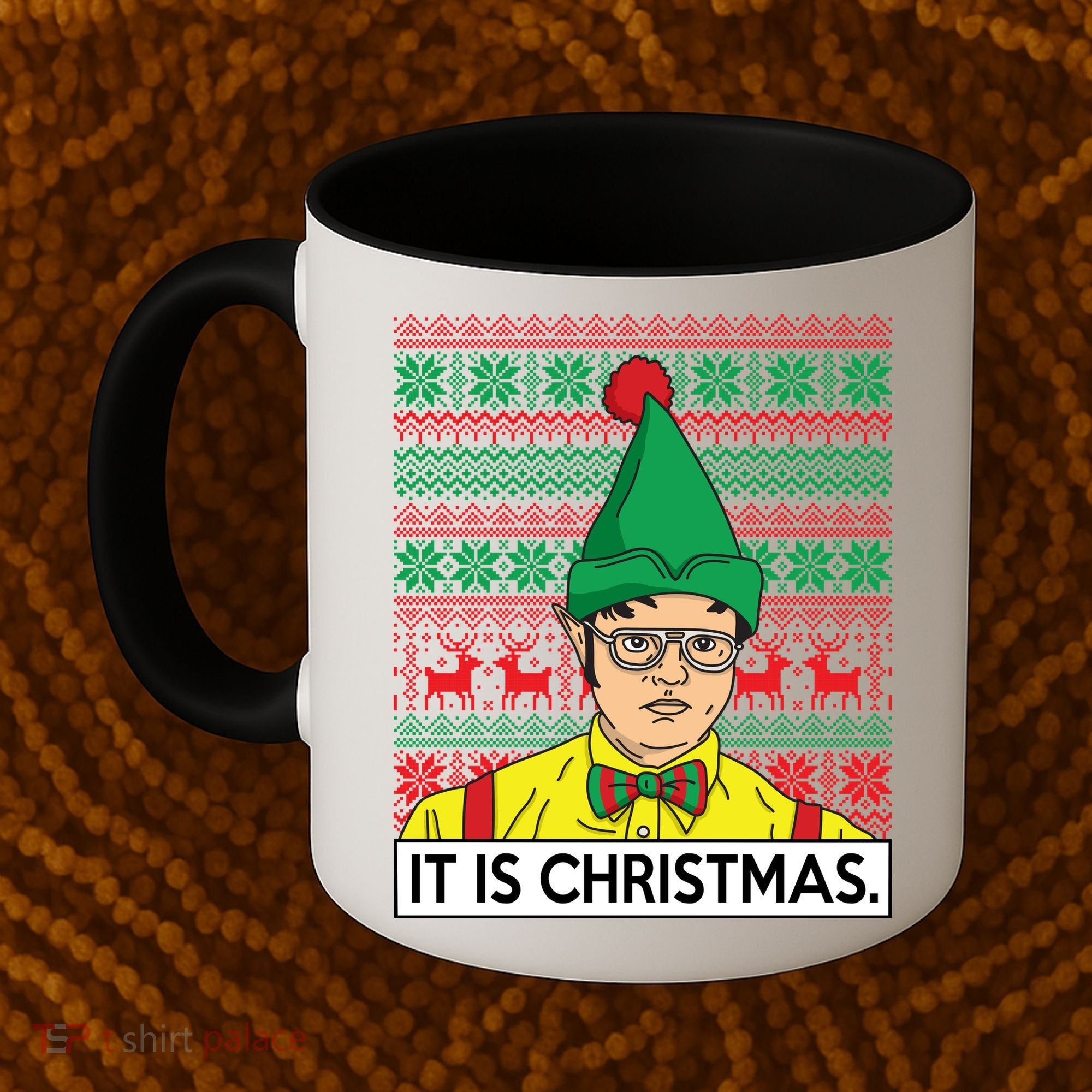 It Is Christmas Ugly Christmas Sweater Funny Coffee Mug