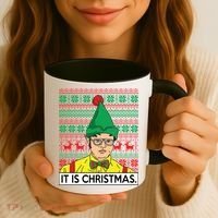 It Is Christmas Ugly Christmas Sweater Funny Coffee Mug thumb 3