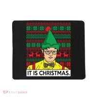 It Is Christmas Ugly Christmas Sweater Funny Mousepad thumb 0