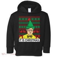 It Is Christmas Ugly Christmas Sweater Funny Toddler Hoodie thumb 0
