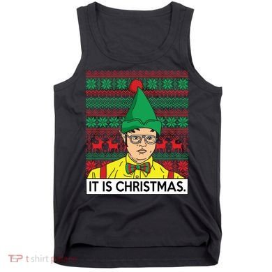 It Is Christmas Ugly Christmas Sweater Funny Tank Top