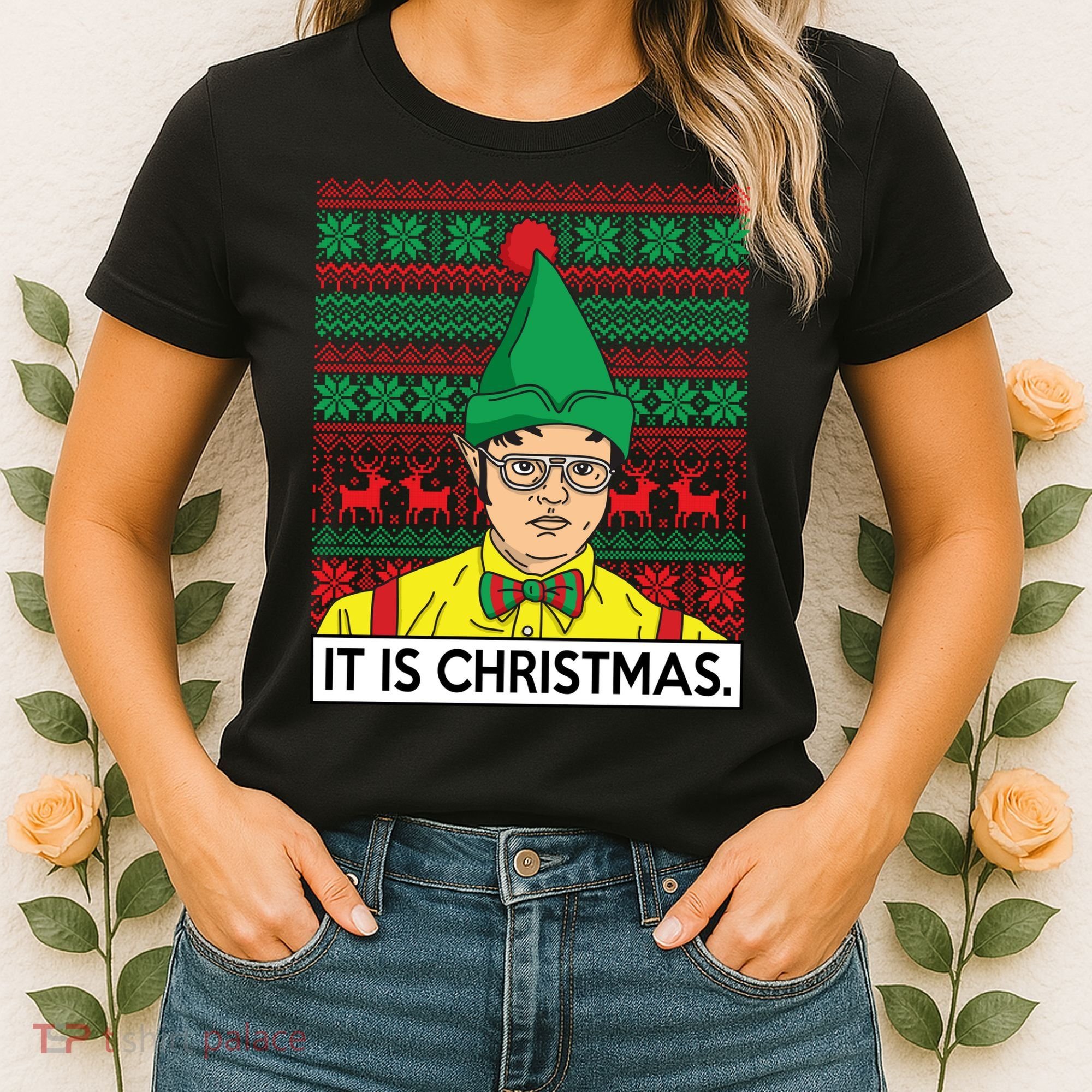 It Is Christmas Ugly Christmas Sweater Funny Women's T-Shirt