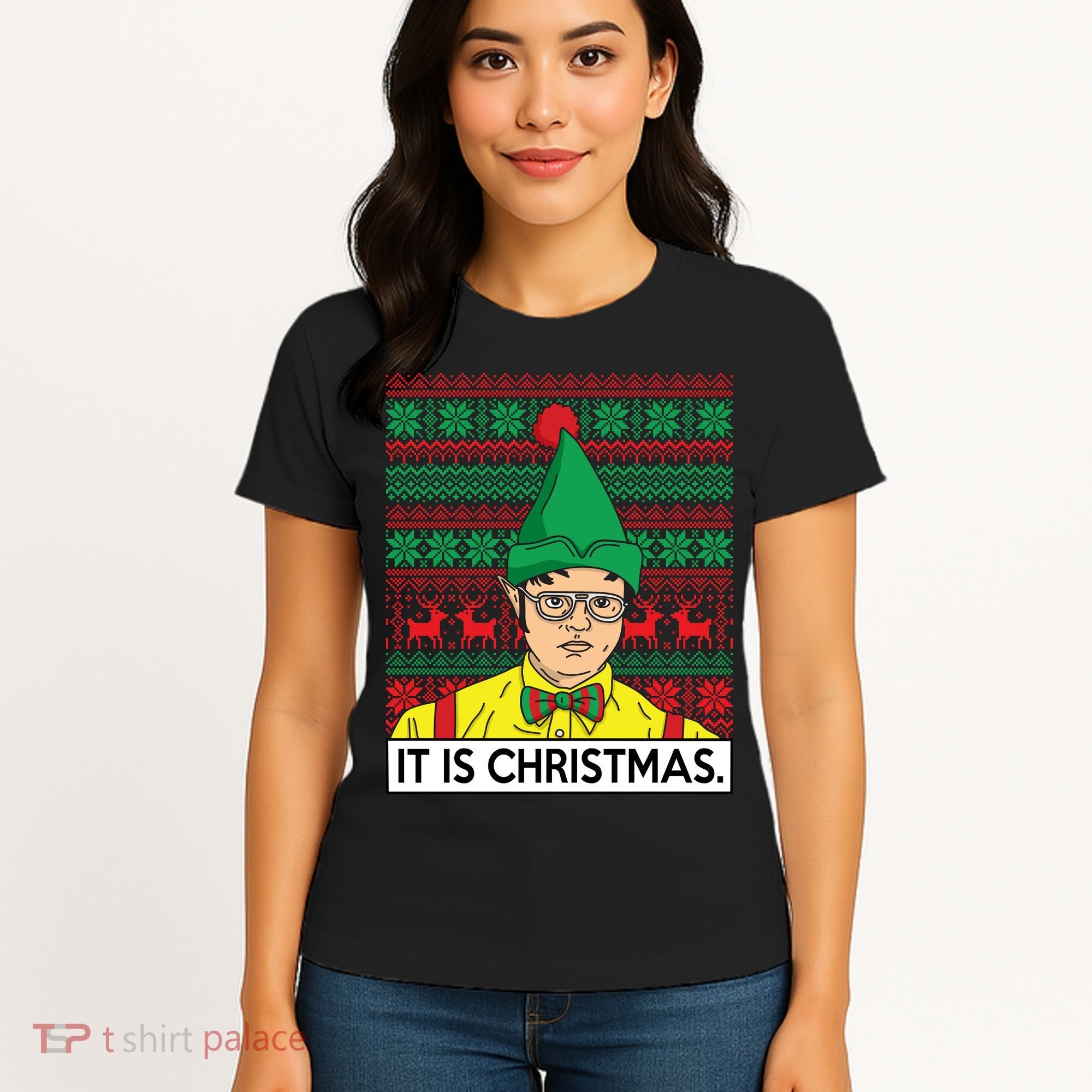 It Is Christmas Ugly Christmas Sweater Funny Women's T-Shirt