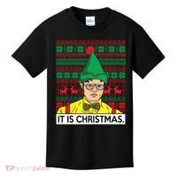 It Is Christmas Ugly Christmas Sweater Funny Kids T-Shirt thumb 0