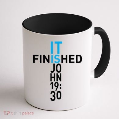 It Is Finished John 19:30 Coffee Mug back