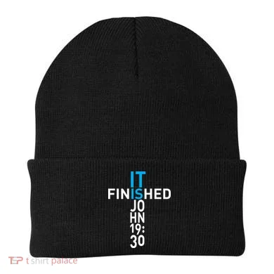 It Is Finished John 19:30 Beanie