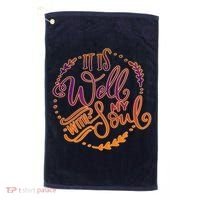 It Is Well With My Soul Golf Towel thumb 0