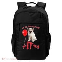 IT Kitten We All Meow Down Here Funny Halloween Backpack thumb 0