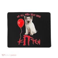 IT Kitten We All Meow Down Here Funny Halloween Mousepad thumb 0