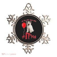 IT Kitten We All Meow Down Here Funny Halloween Ornament thumb 0