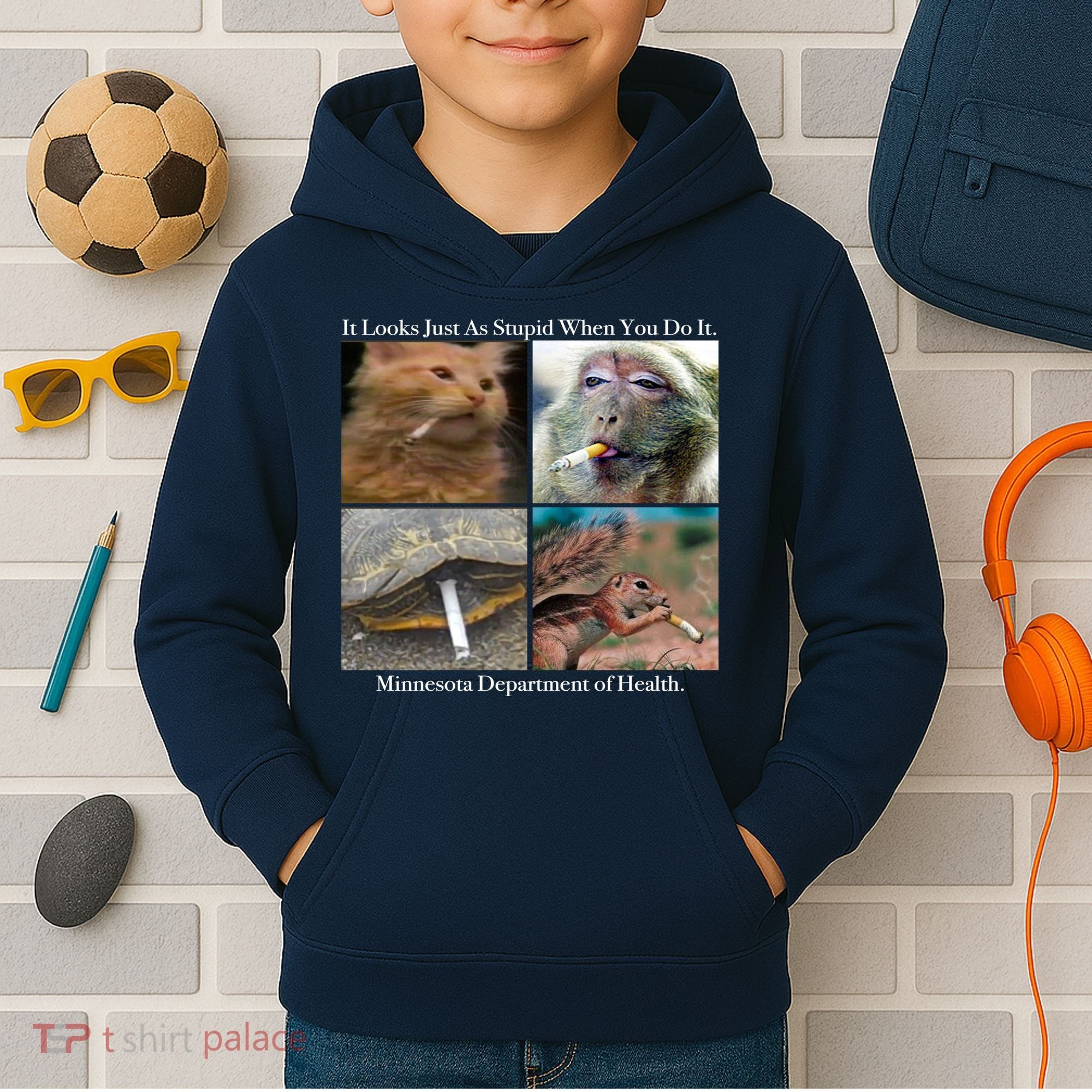 It Looks Just As Stupid When You Do It Kids Hoodie