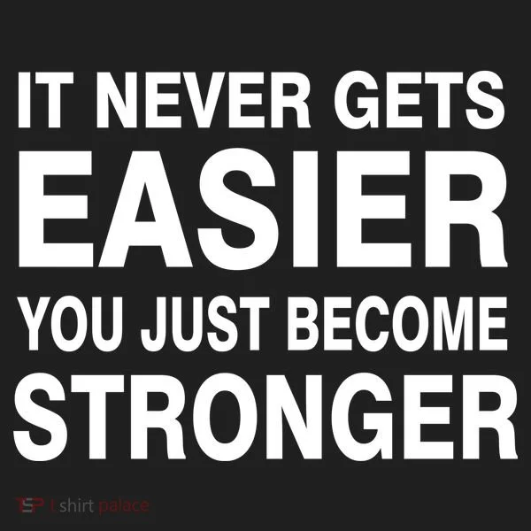 It Never Gets Easier You Just Become Stronger Hat
