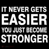 It Never Gets Easier You Just Become Stronger Visor thumb 3