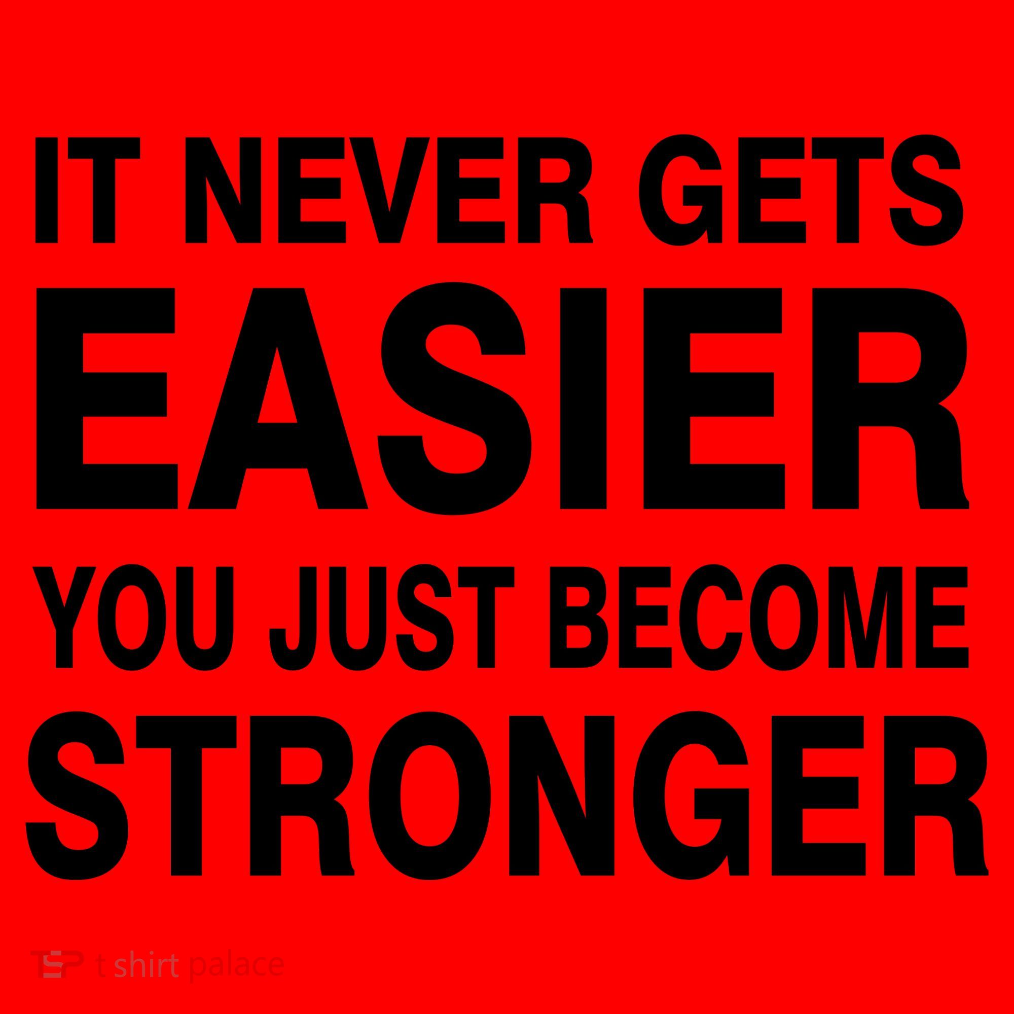 It Never Gets Easier You Just Become Stronger Santa Hat