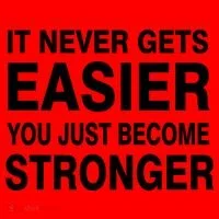 It Never Gets Easier You Just Become Stronger Santa Hat thumb 1