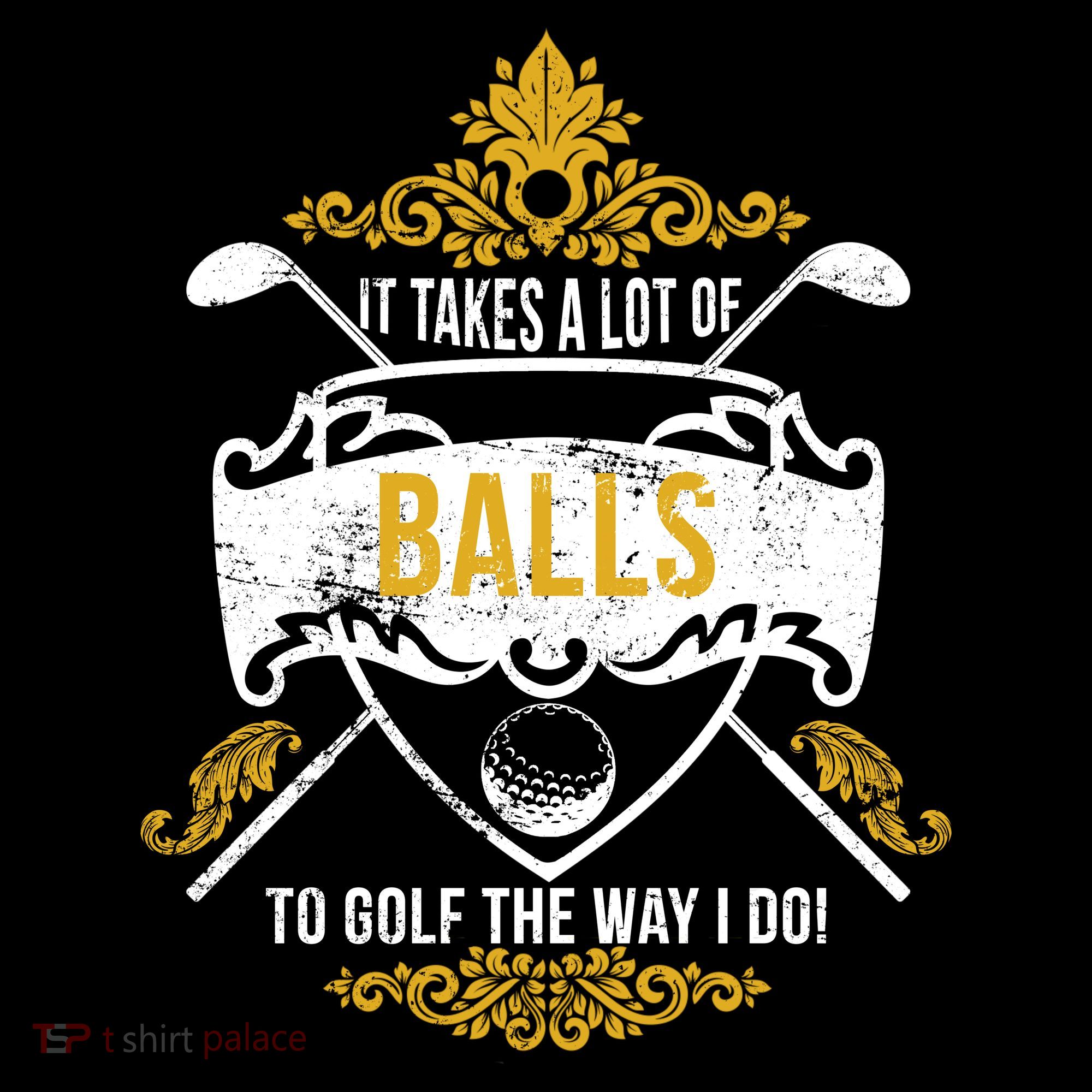 It Takes A Lot Of Balls Funny Golf Women's Hoodie