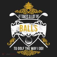 It Takes A Lot Of Balls Funny Golf Golf Towel thumb 3