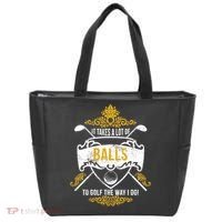 It Takes A Lot Of Balls Funny Golf Tote Bag thumb 0
