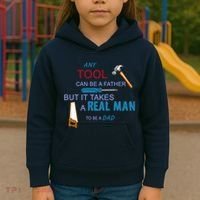 It Takes A Real Man To Be A Tool Dad  Kids Hoodie thumb 3
