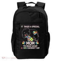 It Takes A Special Mom To Hear What A Son Cannot Say Backpack thumb 0