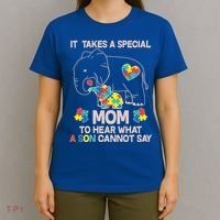 It Takes A Special Mom To Hear What A Son Cannot Say T-Shirt thumb 4