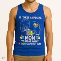 It Takes A Special Mom To Hear What A Son Cannot Say Tank Top thumb 3